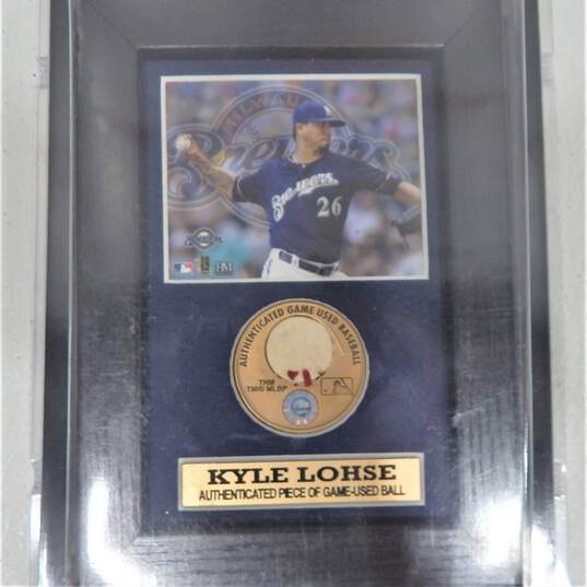 Kyle Lohse Factory Sealed Authentic Game Used Baseball w/ COA Milwaukee Brewers image number 2