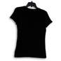 Womens Black Graphic Round Neck Short Sleeve Pullover T-Shirt Size XS image number 2