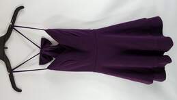 City Studio Women Purple Sleeveless Dress S