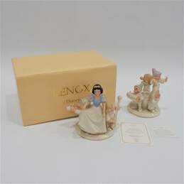 Lenox Snow White & The Seven Dwarfs Candlestick Set w/ COA IOB