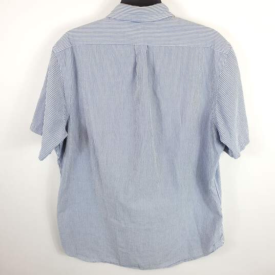 Ralph Lauren Men Blue Striped Button Up Shirt XL image number 2