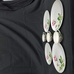 Knowles 'Tea Rose' Dinner Plates & Tea Cups 7pc Bundle