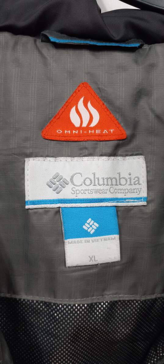 Columbia Women's Gray Morning Light II Omni Heat Long Hooded Puffer Jacket Size XL image number 2