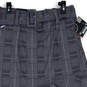 NWT Womens Black White Plaid Patterned Belted Mini Flared Skirt Size XL image number 3