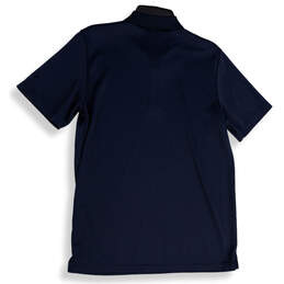 Mens Blue Short Sleeve Collared Button Pullover Golf Polo Shirt Size Medium alternative image