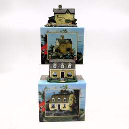 Lang and Wise Town Hall Collectibles Miniature Building Mixed Bundle IOB