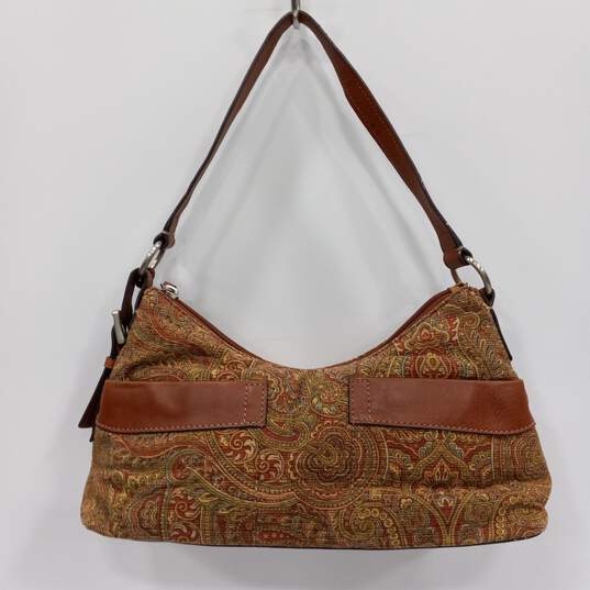 Fossil Women's Multicolor Paisley Pattern Purse image number 3