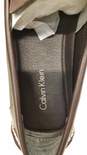 Calvin Klein Miguel Brown Perforated Leather Driver Loafers Men's Size 10 image number 8