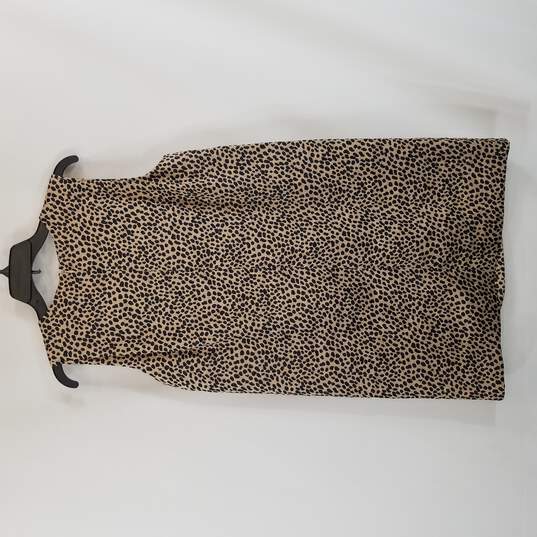 Ann Taylor Women Cheetah Sleeveless Dress M NWT image number 2