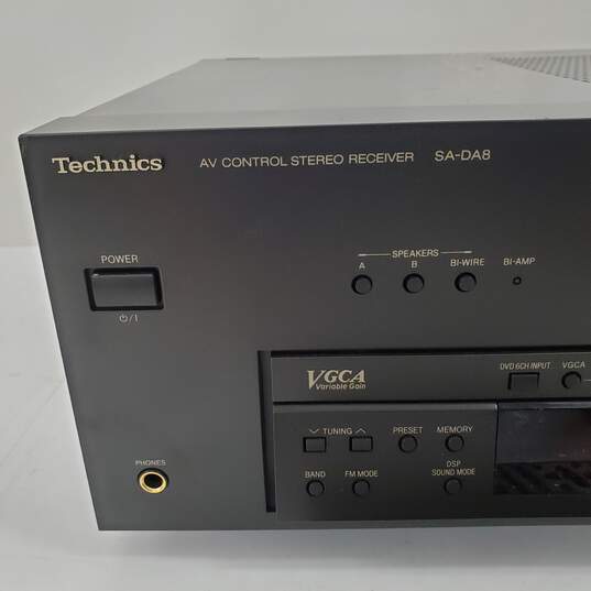 Technics SA-DA8 A/V Stereo Receiver w/ Remote - Parts/Repair Untested image number 2