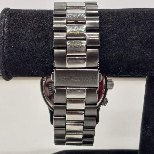 Men's Michael Kors Runway Chronograph Two-Tone Watch MK8182 image number 3