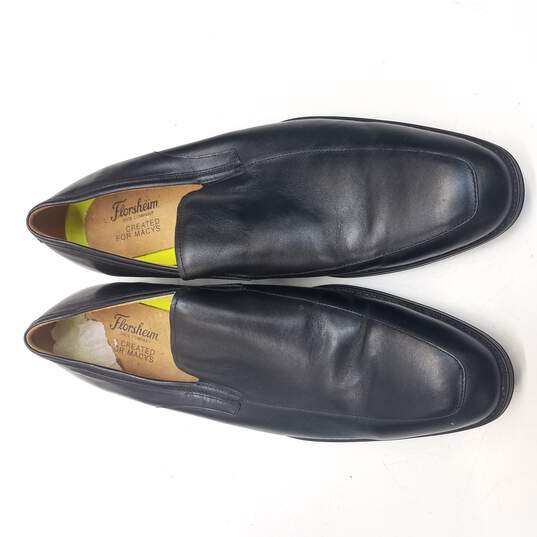 Florsheim Men's Black Leather Loafers Size 13 image number 5