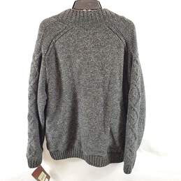 Hawke & Co Men Grey Knitted Fleece Sweater XXL NWT alternative image