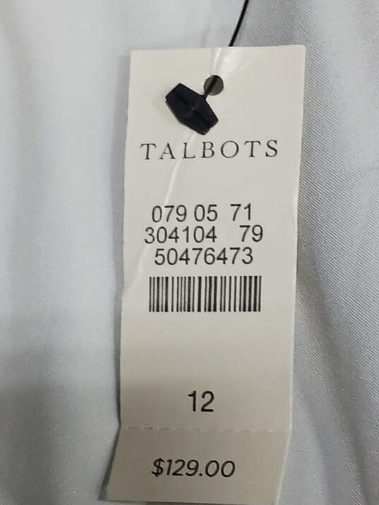 Women's Talbots Flat Front Dress Pants Sz 12 NWT image number 4