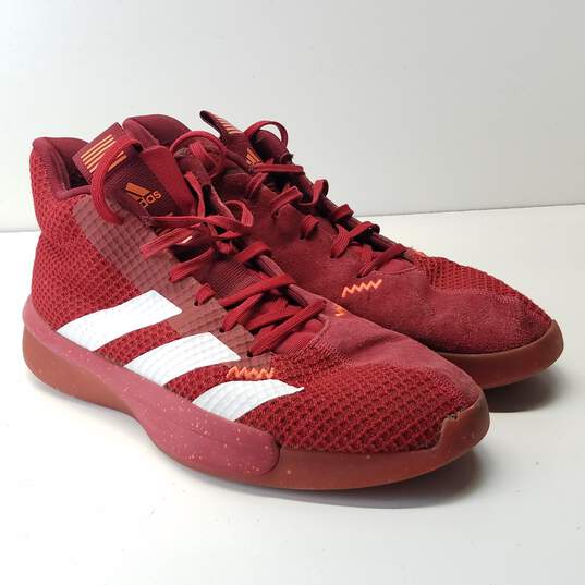 Adidas Pro Next 2019 Scarlet Athletic Shoes Men's Size 14 image number 3