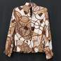NY&CO Women Brown Graphic Blouse XS NWT image number 2