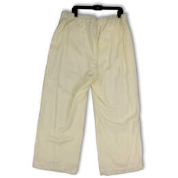 Womens White Pleated Pockets Regular Fit Straight Leg Dress Pants Size XL alternative image