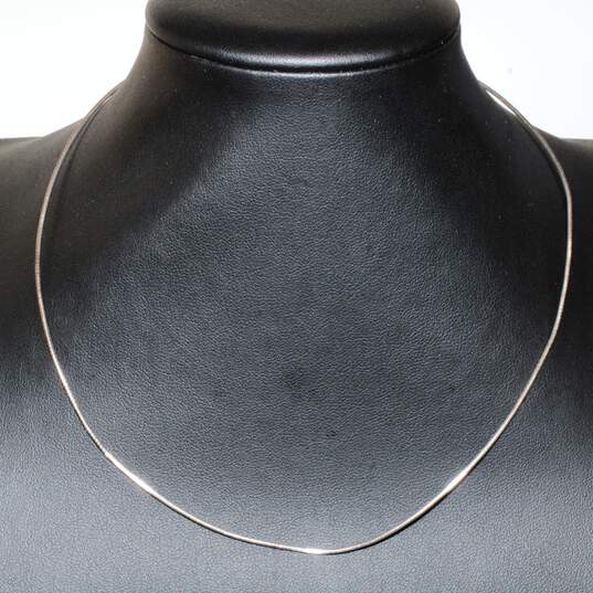 Tiffany & Co. Sterling Silver Snake Chain Necklace - 4.33g image number 1