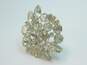 VNTG Weiss Icy & Smoky Rhinestone Statement Brooches 51.7g image number 8