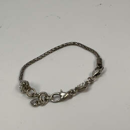 Designer Brighton Silver-Tone Crystal Cut Stone Heart Charm Chain Bracelet alternative image