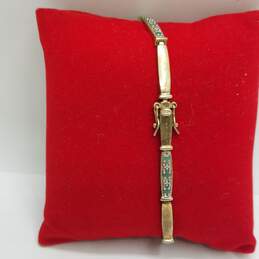 Ross Simon Sterling Silver Emerald Milee Diamond 7 Inches Bracelet 8.4g alternative image