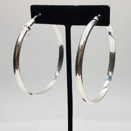 Dyadema Sterling Silver Hoop Earrings 12.7g alternative image