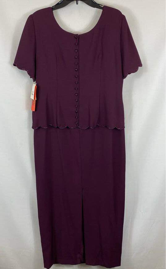 R & M Richards Purple Formal Dress - Size X Large image number 4