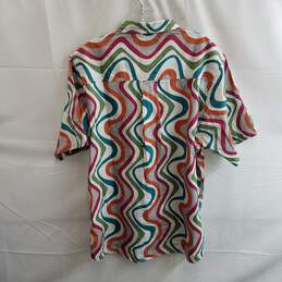 Kavu Men's Multicolor Cotton Topspot Short Sleeve Button Up Shirt Size XL alternative image