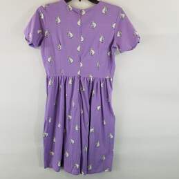 Cakeworthy Girl Lavvender Printed Dress L NWT