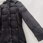 Women's Michael Kors Hooded Quilted Long Puffer Jacket Sz M image number 3