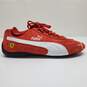 SF Speed Cat New Team Red/White Ferrari Puma Shoes Sneakers Size 12 image number 1