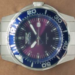 Invicta 5368 Stainless Steel Purple & Silver Tone 100M WR Divers Watch