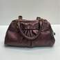 Marc by Marc Jacobs Leather Classic Q Satchel Metallic Burgundy image number 2