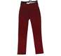 Womens Red Flat Front Elastic Waist Pull On Jagging Leggings Size XXS image number 3
