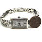 Designer Brighton Vilanova Silver-Tone Bracelet Band Analog Wristwatch image number 1