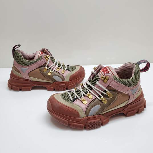 AUTHENTICATED WMNS GUCCI 'FLASHTREK' CHUNKY SNEAKERS EURO SZ 38 image number 1