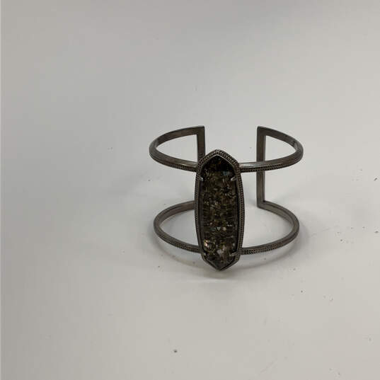 Designer Kendra Scott Lawson Crushed Abalone Adjustable Cuff Bracelet image number 3