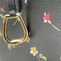 Womens Black Floral Saffiano Leather Inner Pockets Shopper Tote Bag image number 6