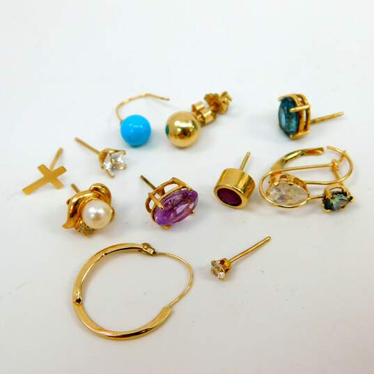 5.4g 14K Gold Scrap and Stones image number 3