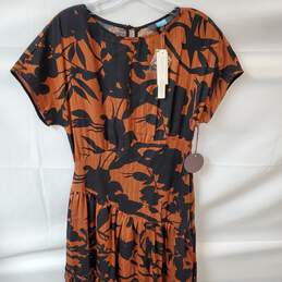 Anthropologie Eva Franco Floral Maxi Dress Brown Black Women's Size 4 NWT alternative image