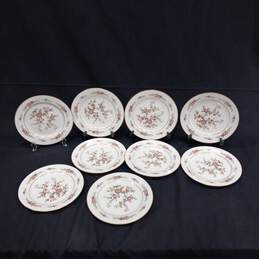 9 Noritake Asian Song Ivory China Salad Plates
