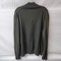 AllSaints 1/4 Zip Up Dark Green Wool Pullover Sweatshirt Size XL image number 2