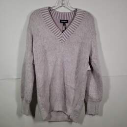NWT Womens Knitted V-Neck Long Sleeve Pullover Sweater Size X-Small
