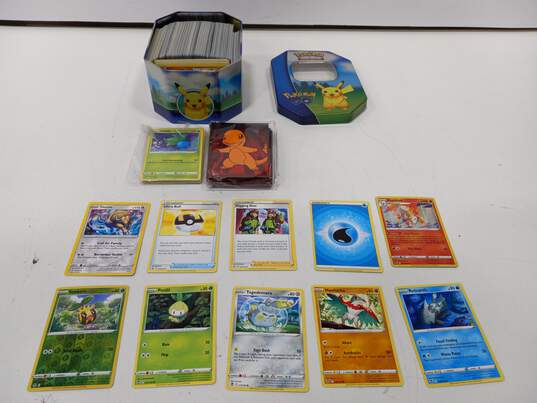 Lot of Pokémon cards in Tin Boxes image number 4