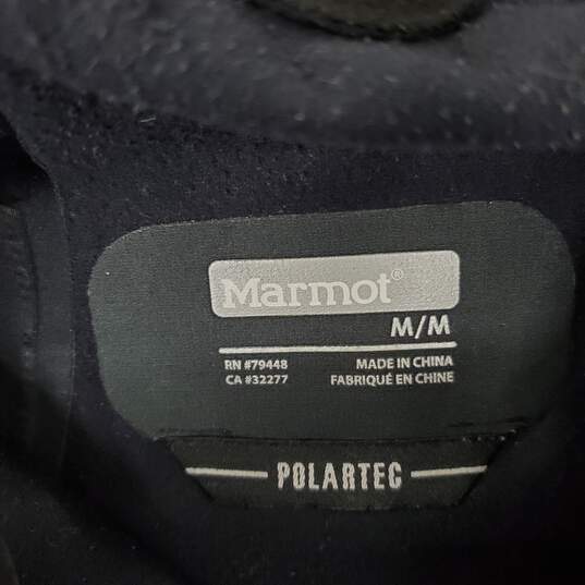Marmot WM's Black & Pink Polyester Blend Hooded Full Zip Polartech Jacket Size M image number 3