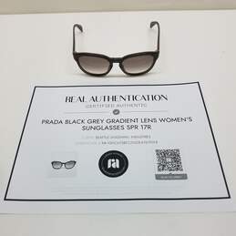 AUTHENTICATED Prada Black Gray Gradient Lens Womens Sunglasses