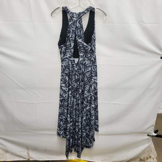 NWT Prana WM's Skypath Black & White Springtime Knee Length Saxon Dress Size L image number 2