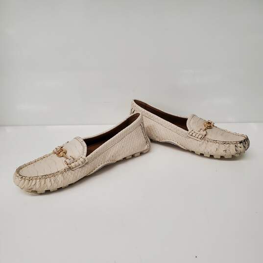 Coach WM's Crosby Ivory Flat Slip On Moccasins Size 39 / 9 image number 3
