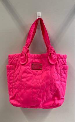 Marc by Marc Jacobs Nylon Quilted Tote Fuchsia Neon Pink