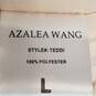 Azalea Wang Women Beige Borg Peplum Trench Coat L NWT image number 4